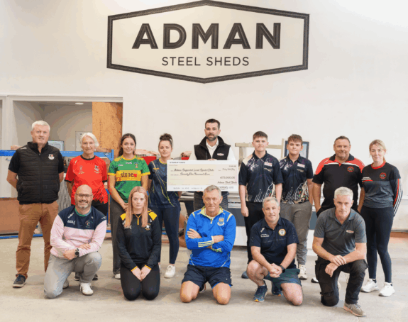 Adman Steel Sheds Powers €75,000 in Community Support